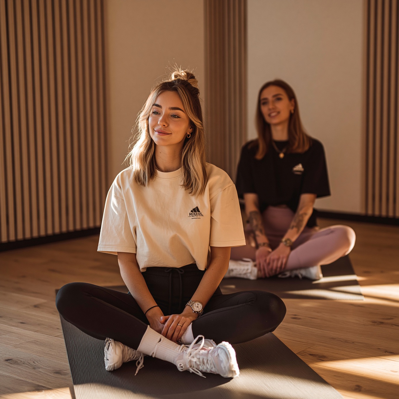 Gemeinsame Yoga-Stunde bei LUMA Fitness Fulda